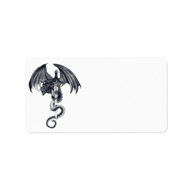 Dragon & Sword Address Labels (Front)