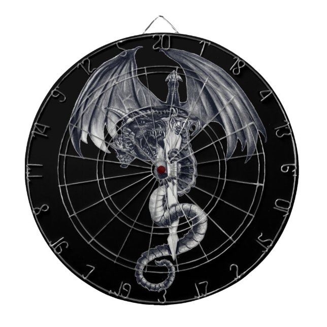 Dragon & Sword Dart Board (Front)
