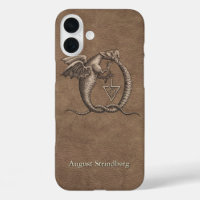 Dragon Symbol Faux-Leather with Name