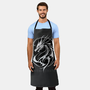 Dragon symbol personalized, tattoo  T-Shirt Apron