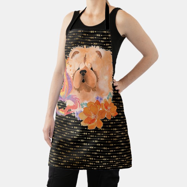 DRAGON-TALEZ CHOW Year of the Dragon grooming chef Apron (Insitu)
