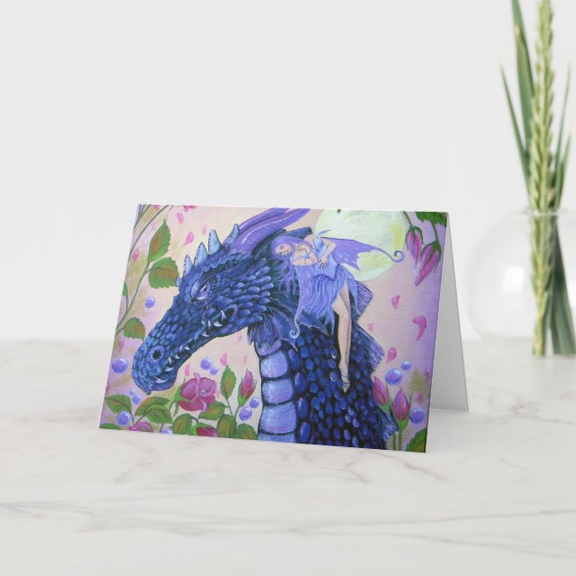 Dragon Tears Sympathy Card (Front)
