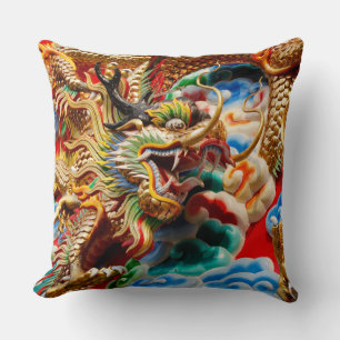 dragon temple pillow
