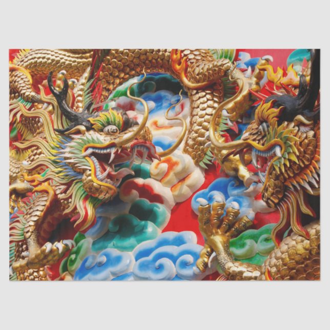 dragon temple tissue paper (Front)