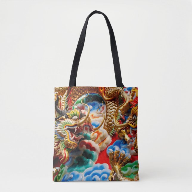 dragon temple tote bag (Front)