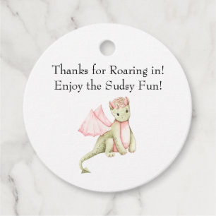 Dragon Thanks for Roaring in! Enjoy the Sudsy Fun! Favour Tags
