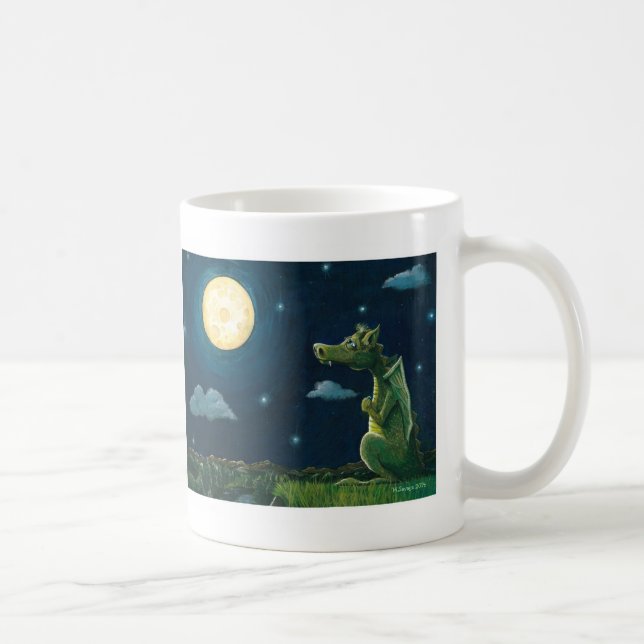 Dragon & the Moon Coffee Mug (Right)