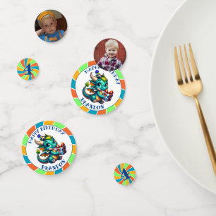 Dragon Themed Boy's Birthday Party Confetti