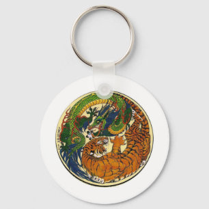 DRAGON TIGER KEY RING