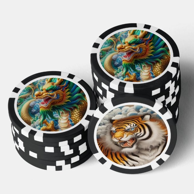 Dragon Tiger Poker Chip (Stack)