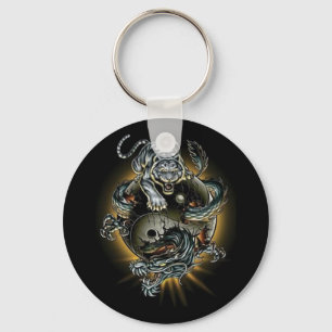 dragon/tiger/ying yang key ring