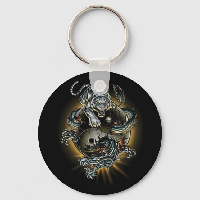 dragon/tiger/ying yang key ring (Front)