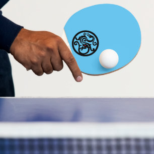 Dragon Tischtennisschläger, Roter Gummi Rückseite Ping Pong Paddle