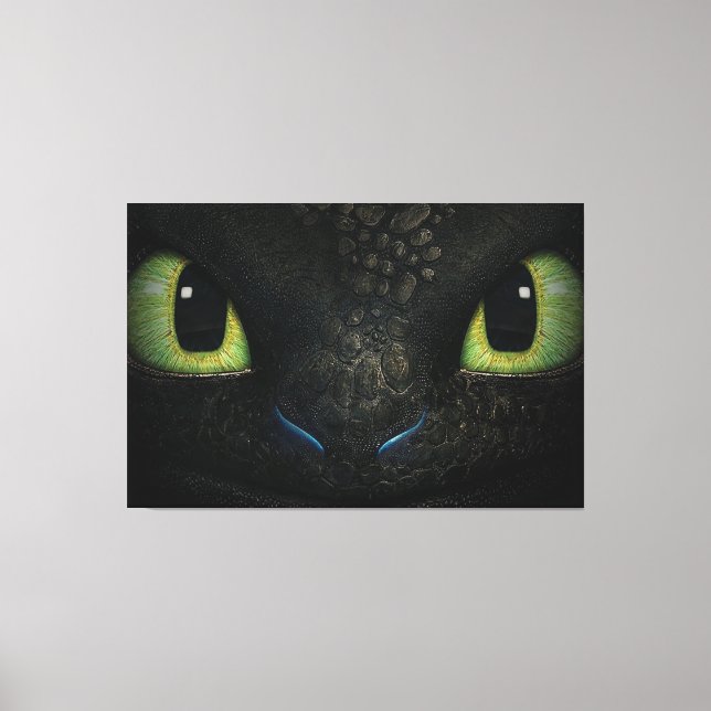 Dragon toothless Premium Wrapped Canvas (Gloss) (Front)
