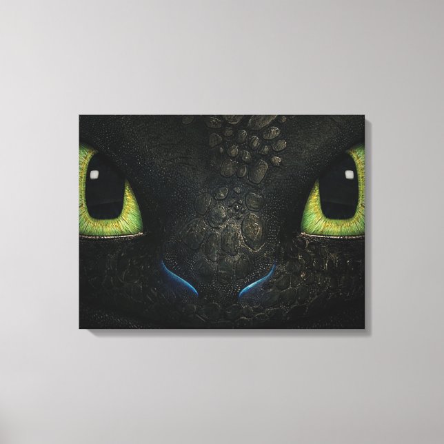 Dragon toothless Premium Wrapped Canvas (Gloss) (Front)