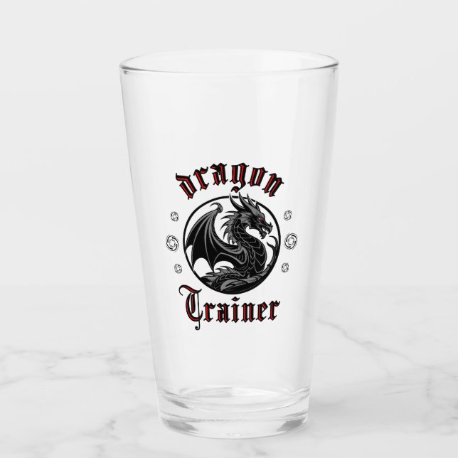 Dragon Trainer Fantasy Lizard Mythical Creature  Glass (Front)