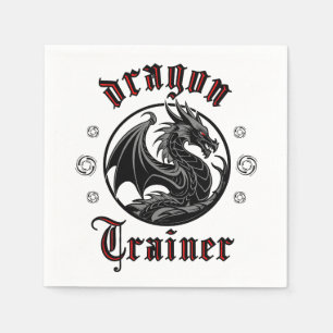 Dragon Trainer Fantasy Lizard Mythical Creature Napkin