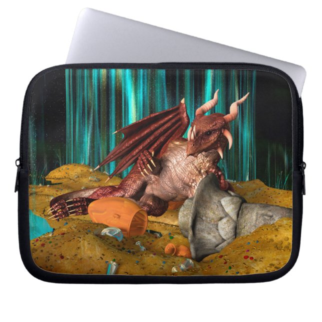 Dragon Treasure Laptop Sleeve (Front)