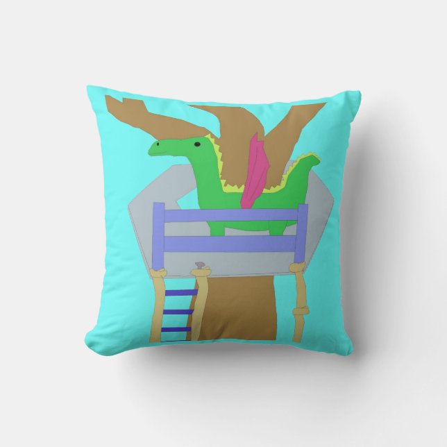 Dragon Treehouse pillow (Front)