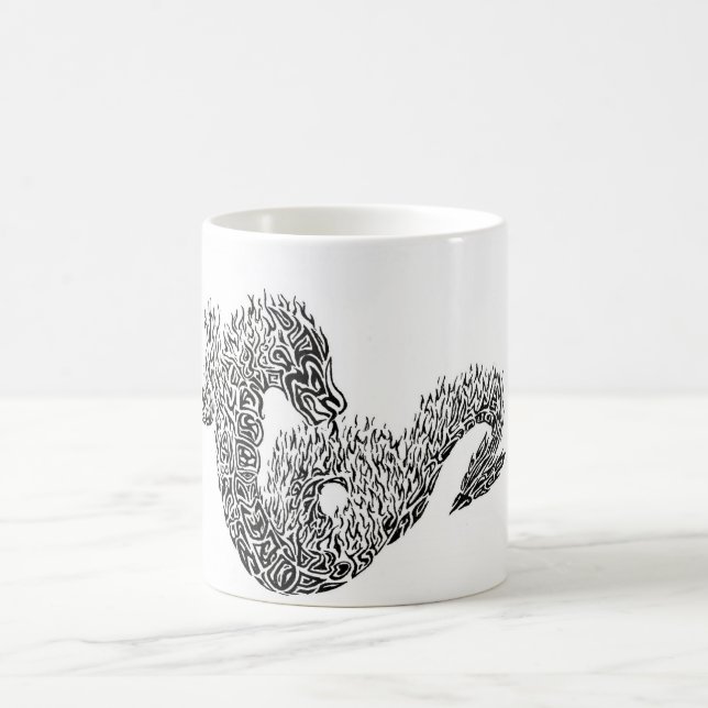 dragon tribal coffee mug (Center)