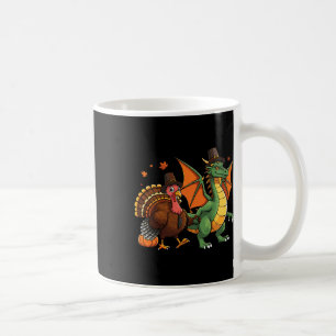 Dragon Turkey Pilgrim Thanksgiving Pumpkin Kids Bo Coffee Mug