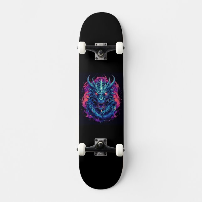 Dragon Turquoise Skateboard (Front)