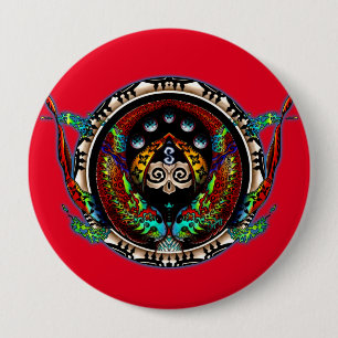 Dragon Twins 10 Cm Round Badge