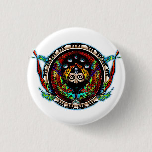 Dragon Twins 3 Cm Round Badge