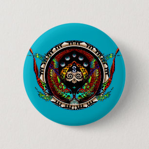 Dragon Twins 6 Cm Round Badge