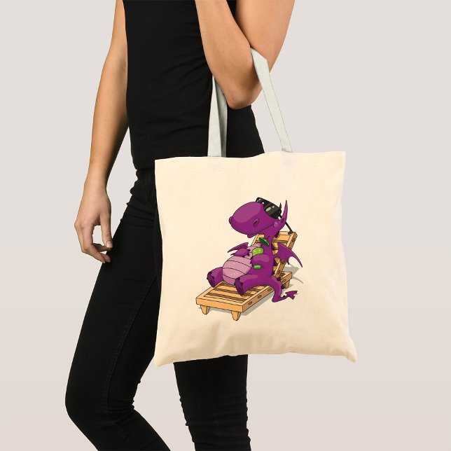 Dragon Vacation Tote Bag (Creator Uploaded)