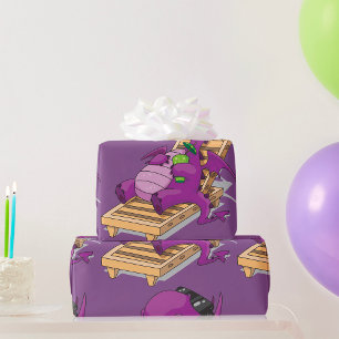 Dragon Vacation Wrapping Paper