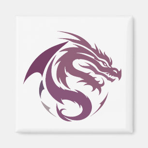 Dragon Vector Art Animal Modern Urban City Graphic Magnet