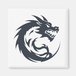 Dragon Vector Art Animal Modern Urban City Graphic Magnet
