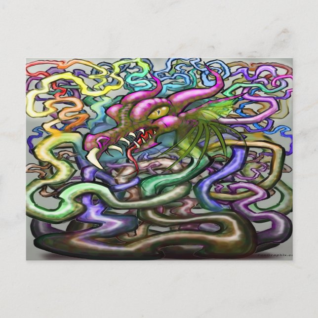 Dragon Vines Postcard (Front)