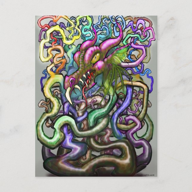 Dragon Vines Postcard (Front)