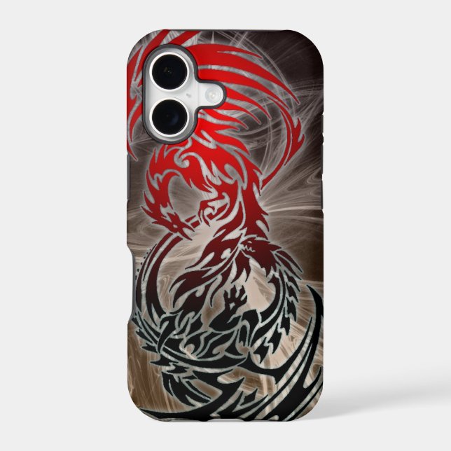dragon VS phoenix iphone case (Back)