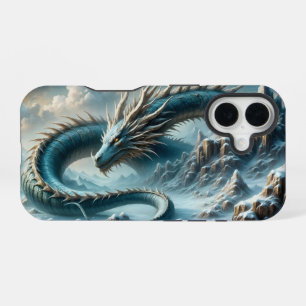 Dragon wakes up in an icy world iPhone 16 case