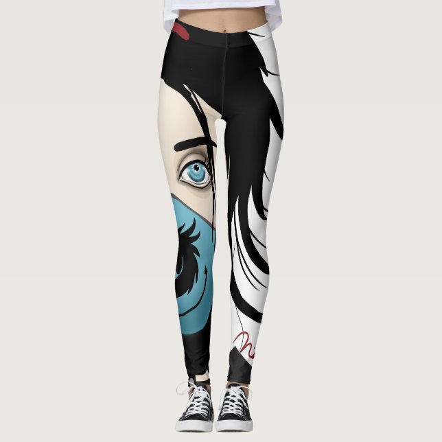Dragon Warrior Girl Leggings (Front)