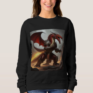 Dragon warrior red sweatshirt