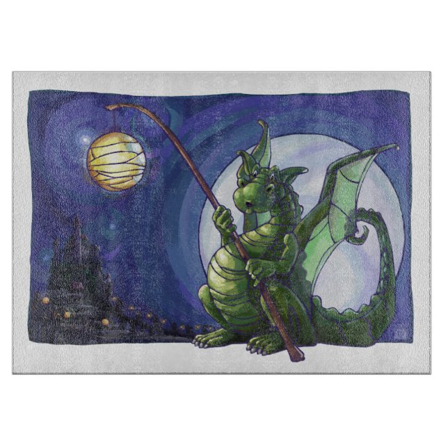 Dragon Watch Art Cutting Board (Front)