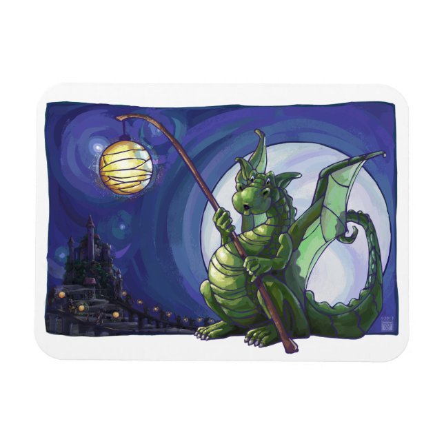 Dragon Watch Art Magnet (Horizontal)