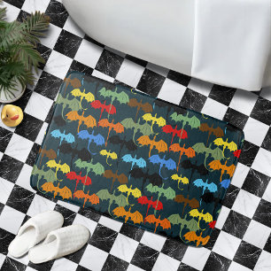 Dragon Wing Blue Flight Fantasy Bath Mat