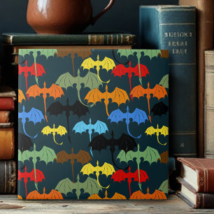 Dragon Wing Blue Flight Fantasy Ceramic Tile