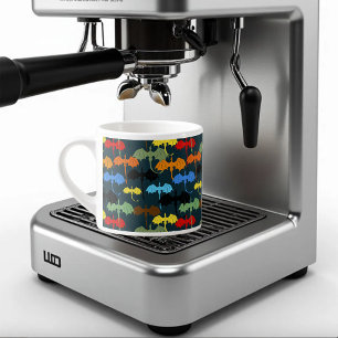 Dragon Wing Blue Flight Fantasy Espresso Cup