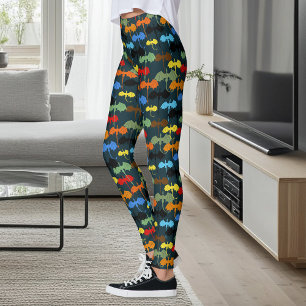 Dragon Wing Blue Flight Fantasy Leggings