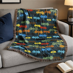 Dragon Wing Blue Flight Fantasy Throw Blanket