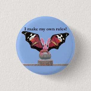 Dragon With Bunny Ears 3 Cm Round Badge
