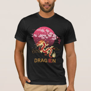 Dragon with Cherry Blossom T-Shirt