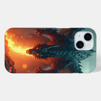 Dragon with fire iPhone 15 case