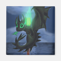 Dragon With Green Fire